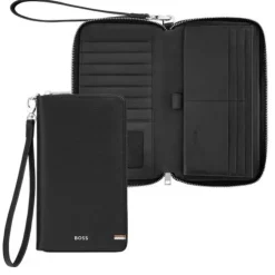 Portfel podróżny Iconic Black / Czarny HLL521A