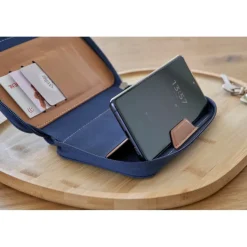 Portfel podróżny RPET / Granatowy VA160-04