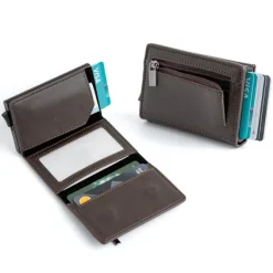 Portfel z ochroną RFID / COINCARD / Brązowy IP42078137