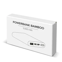 Powerbank Bamboo 5000 mAh / Naturalny LT95513-N0094
