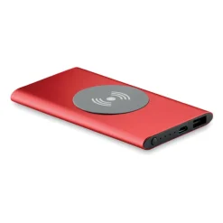 Powerbank bezprzewodowy / Czerwony MO9498-05