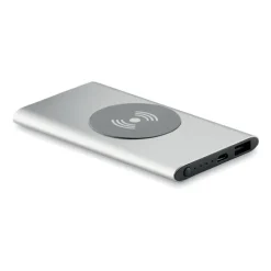 Powerbank bezprzewodowy / Srebrny mat MO9498-16