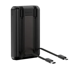 Power bank 10000 mAh, ładowarka bezprzewodowa Urban Vitamin Delano / Czarny P322.7201