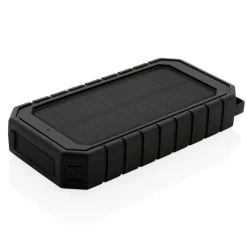 Power bank 10000 mAh, ładowarka słoneczna / Czarny P322.451
