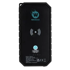 Power bank 10000 mAh, ładowarka słoneczna / Czarny P322.451