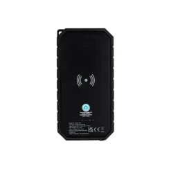 Power bank 10000 mAh, ładowarka słoneczna / Czarny P322.451