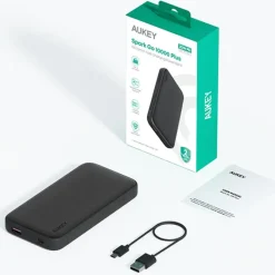 Power bank 10000 mAh Aukey / Czarny VAM13-03