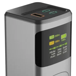 Power bank 24000 mAh Hama High Power 200W / Grafitowy VH030-15
