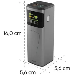 Power bank 24000 mAh Hama High Power 200W / Grafitowy VH030-15