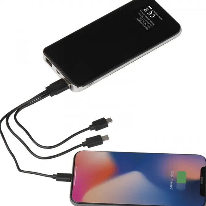 Power bank 8000 mAh indukcyjny SEBASTIANO / Czarny 3082303