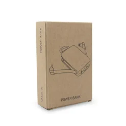 Power bank 4000 mAh, karabińczyk i lampka 1W | Dimetrice / Biały VA109-02