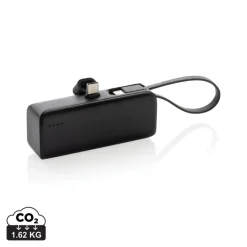Power bank 3000 mAh Powerlink, wyjście USB typu C / Czarny P322.4901