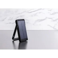 Power bank 10000 mAh Skywave, ładowarka słoneczna / Czarny P322.341