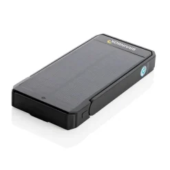 Power bank 10000 mAh Skywave, ładowarka słoneczna / Czarny P322.341