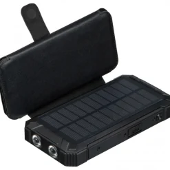 Power bank 20000 mAh solarny PETRA / Czarny 3389903