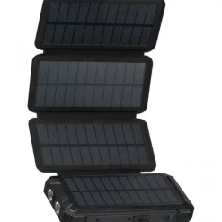 Power bank 20000 mAh solarny PETRA / Czarny 3389903
