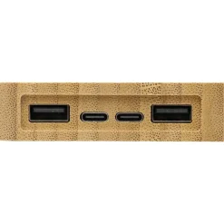 Power bank 10000 mAh z ładowarką słoneczną / Brązowy VA276-16