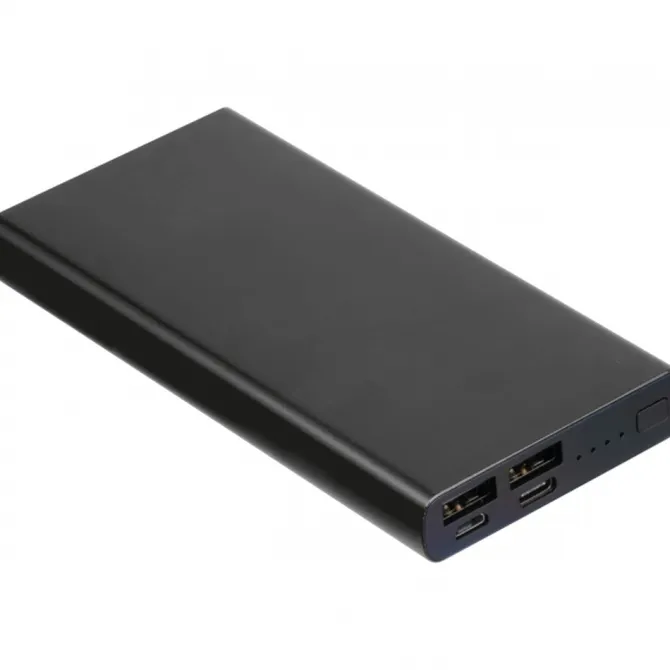 Power bank 10000 mAh z aluminium z recyklingu GIORGIA / Niebieski 3450304
