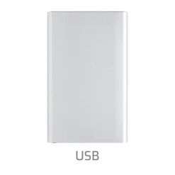 Power bank 4000 mAh z aluminium z recyklingu / Srebrny P322.422