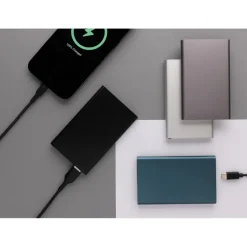 Power bank 4000 mAh z aluminium z recyklingu / Srebrny P322.422