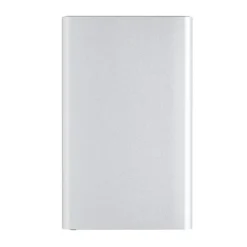 Power bank 4000 mAh z aluminium z recyklingu / Srebrny P322.422