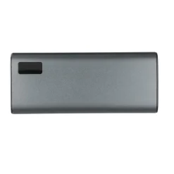 Power bank 10000 mAh z aluminium z recyklingu / Czarny VA241-03