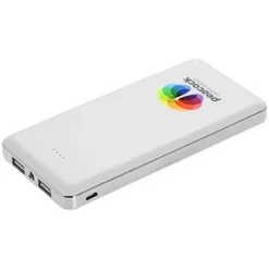 Power bank 12000 mAh z lampką | Sawyer / Biały V3384-02