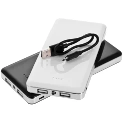 Power bank 12000 mAh z lampką | Sawyer / Biały V3384-02