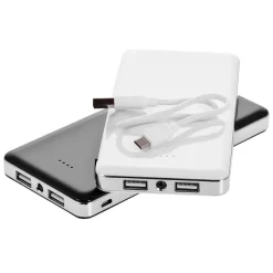Power bank 12000 mAh z lampką | Sawyer / Czarny V3384-03