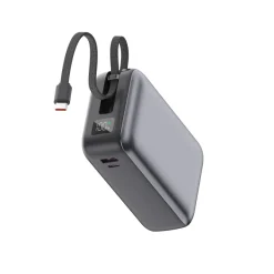 Powerbank Nova Laptop 65 W z wbudowanym kablem USB-C 30000 mAh / Ciemnoszary LT95520-N0060