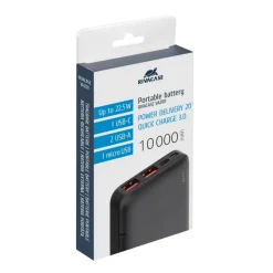 Power Bank VA2101 10000 mAh RIVACASE / Czarny EG834803