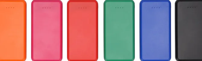 Power bank z ABS z recyklingu 10000 mAh PRESTON / Czerwony 3549405
