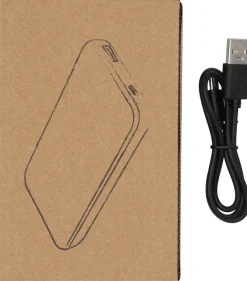 Power bank z ABS z recyklingu 10000 mAh PRESTON / Czarny 3549403