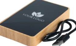 Power bank z podświetlanym logo 5000 mAh / Beżowy EG061713