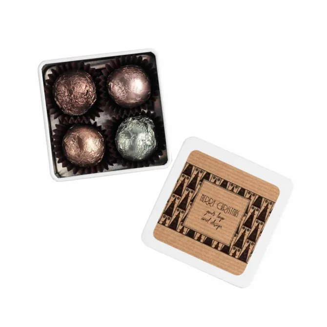 Praliny Sweet Sphere Tin 4 Szt / Wielokolorowy S0478/XM
