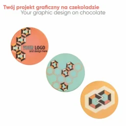 Praliny z nadrukiem Choco Circle 6 szt / Wielokolorwy S0415B