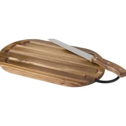 Prestige deska do krojenia z drewna akacjowego z nożem do chleba / Drewno 12639371