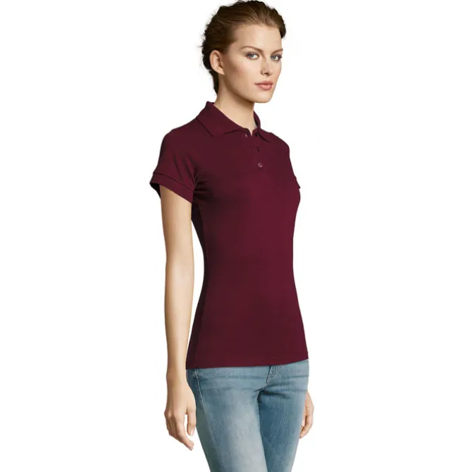 PRIME Damskie POLO 200g / Burgundy S00573-BG-L