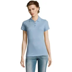 PRIME Damskie POLO 200g / Sky Blue Pique S00573-SP-XL