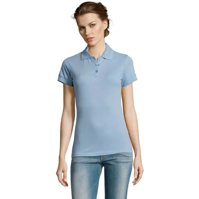 PRIME Damskie POLO 200g / Sky Blue Pique S00573-SP-3XL