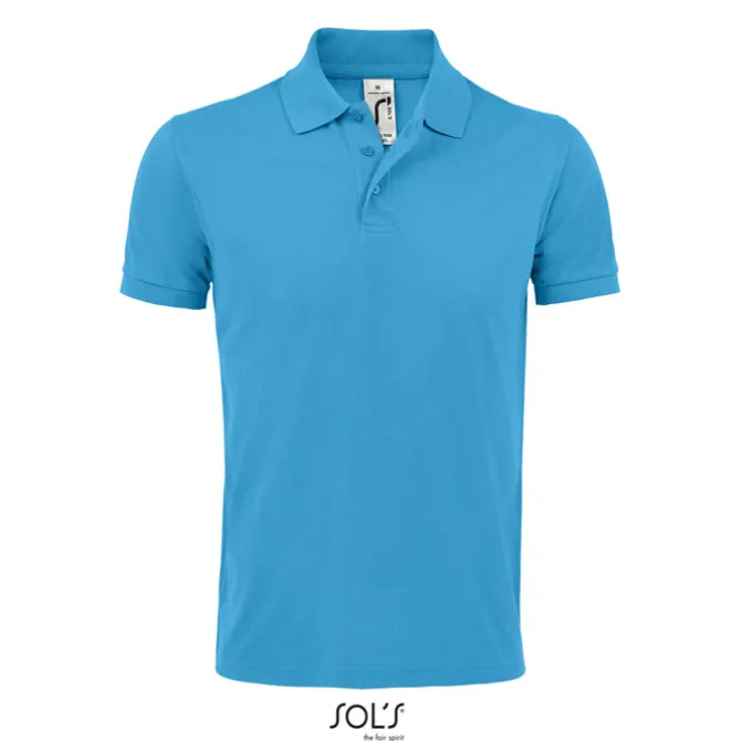PRIME Męskie polo 200g / Aqua S00571-AQ-3XL