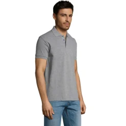 PRIME Męskie polo 200g / Grey melange S00571-GY-S