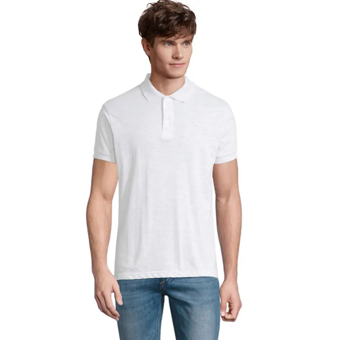 PRIME Męskie polo 200g / Popiól S00571-AS-L