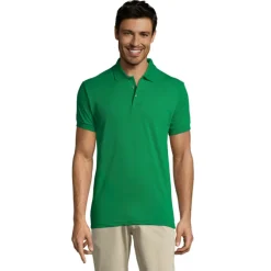PRIME Męskie polo 200g / Zielony S00571-KG-4XL