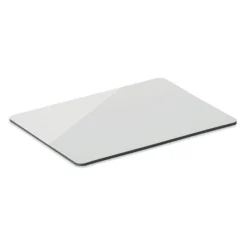 Prostokątny magnes z PVC / Bialy MO2847-06