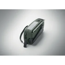 Przenośne radio z latarką LED / Ciemnozielony MO2746-60