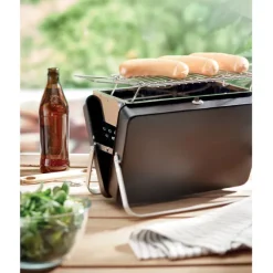 Przenośny grill i stojak / Czarny MO6358-03