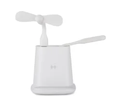 Przybornik z ładowarką indukcyjną (5W) BERGO II / Biały 09167-01