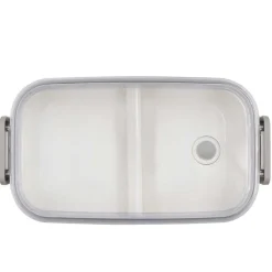 Pudełka śniadaniowe 2 w 1, 2x700 ml, sztućce | Cash / Biały V7246-02