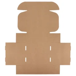 Pudełko na 4 kubki 24.3 x 24.3 x 9.9 cm wykonane na zamówienie / Brązowy LT83220-N0051